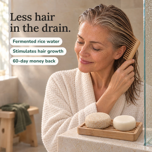 Fermented Rice Water Shampoo & Conditioner Bars