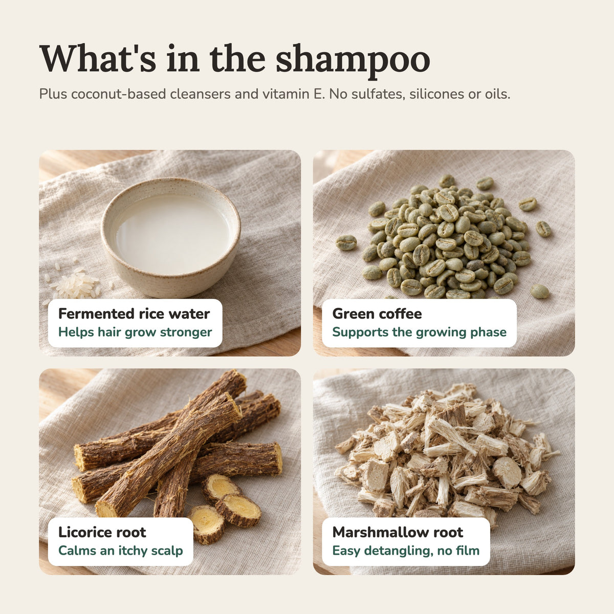 Fermented Rice Water Shampoo & Conditioner Bars