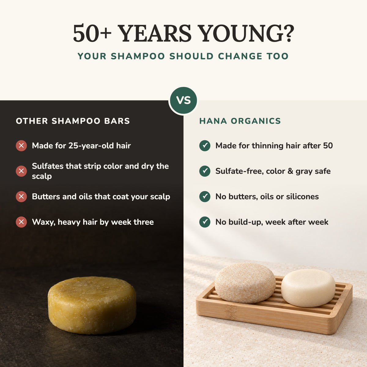 Fermented Rice Water Shampoo & Conditioner Bars